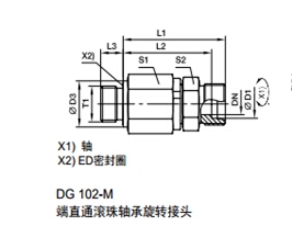 DG-M 公制外螺紋滾珠軸承旋轉(zhuǎn)接頭、parker球閥、PARKER接頭