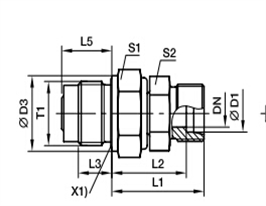 DVGE-M 端直通滑動軸承旋轉(zhuǎn)接頭、PARKER卡套接頭parker球閥