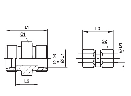 G 直通接頭、PARKER卡套接頭、PARKER接頭