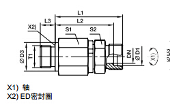 DG-R 英制外螺紋滾珠軸承旋轉(zhuǎn)接頭、PARKER卡套接頭、PARKER接頭