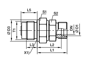DVGE-R 端直通滑動軸承旋轉(zhuǎn)接頭、parker球閥、PARKER接頭