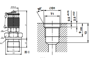 測(cè)壓接頭 EMA3 外螺紋測(cè)試點(diǎn)接頭 - 連接螺紋M16x2、PARKER卡套接頭、PARKER接頭