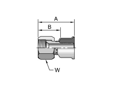 Parker膠管派克膠管接頭26系列16826JIC37? SAE 45? 雙錐 內(nèi)螺紋 直接頭、PARKER接頭、PARKER卡套接頭